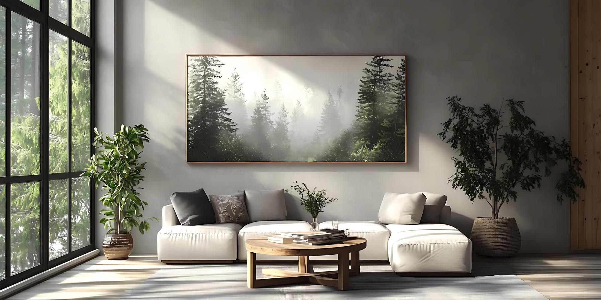 Leinwandbilder mit Naturlandschaften: wann und wo sie im Dekor am besten wirken