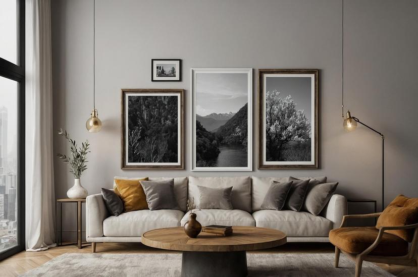 Wie du verschiedene Größen von Leinwandbildern harmonisch kombinierst