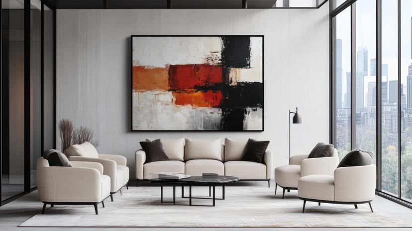 Deko-Ideen mit abstrakten Leinwandbildern 2025