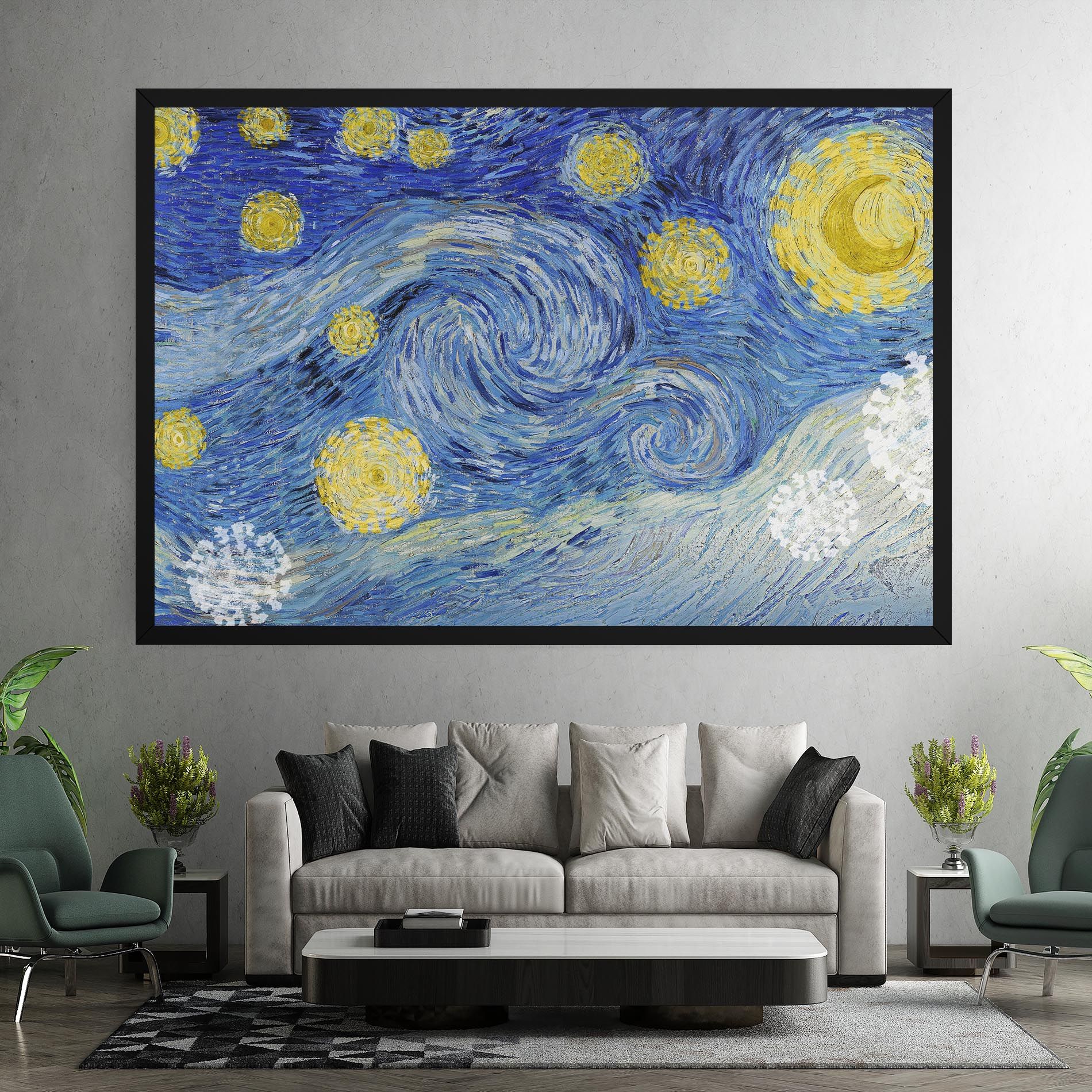 Van Gogh Starry Night mockup 7