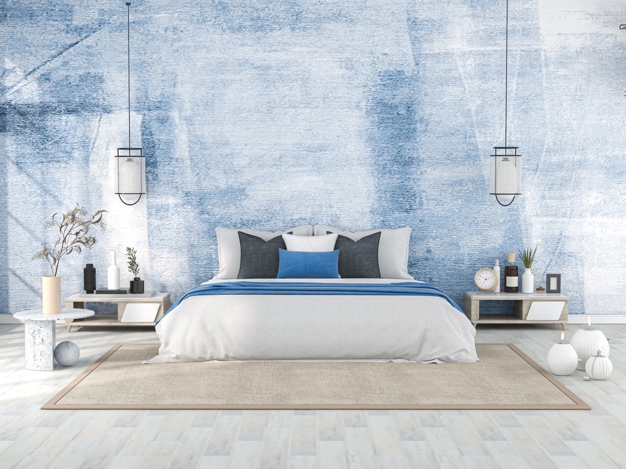 Fototapete fürs Schlafzimmer: Motiv, Farben und Größe für eine ruhige Atmosphäre wählen