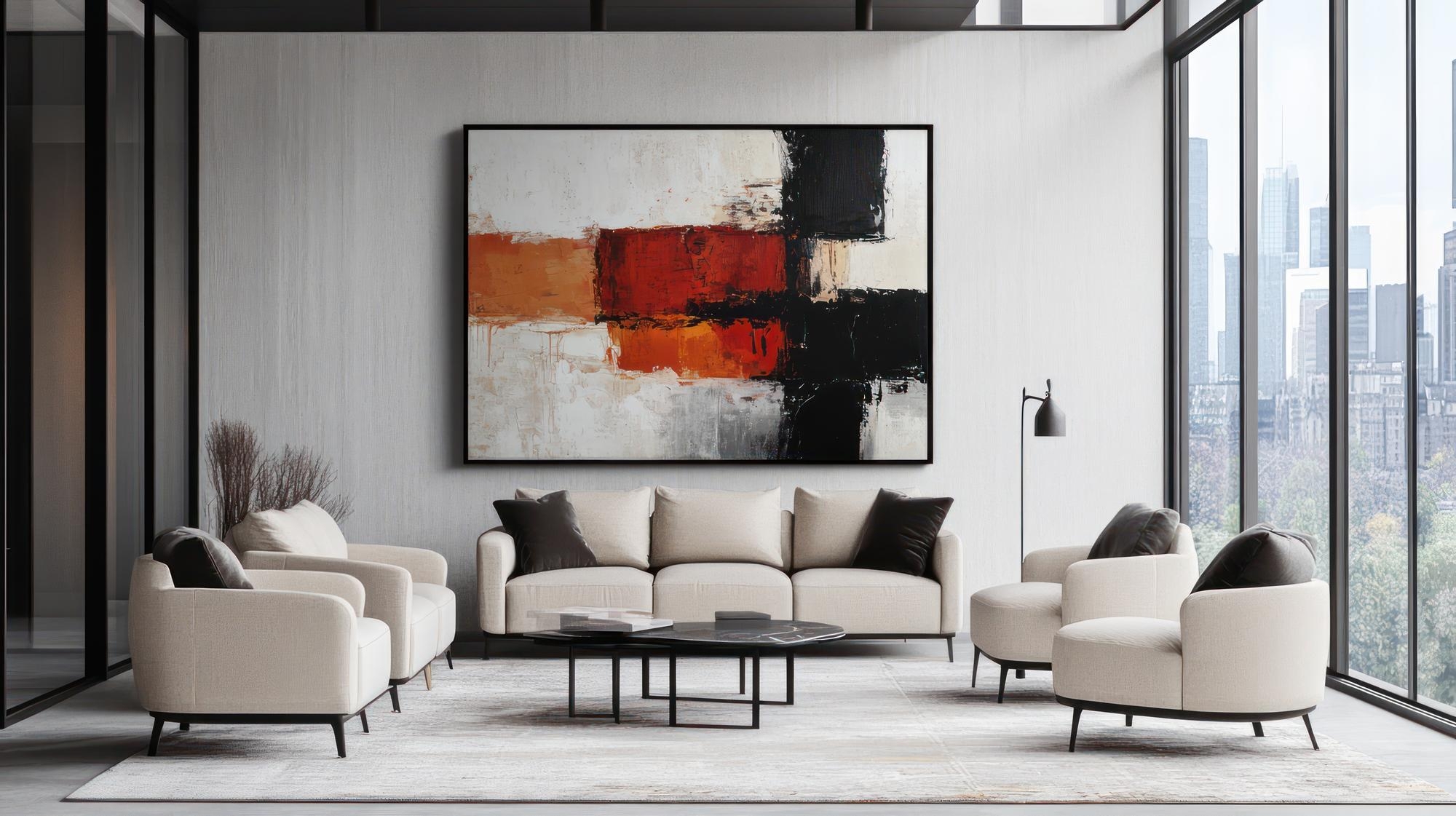 Deko-Ideen mit abstrakten Leinwandbildern 2025