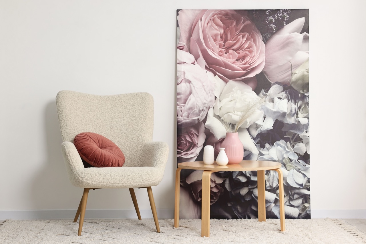Leinwandbilder mit Blumen für Wohnzimmer, Schlafzimmer und Büro: So wählst du das passende Motiv