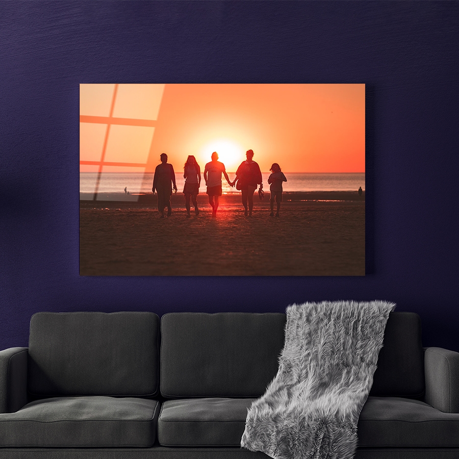 Personalisierte Glasbild