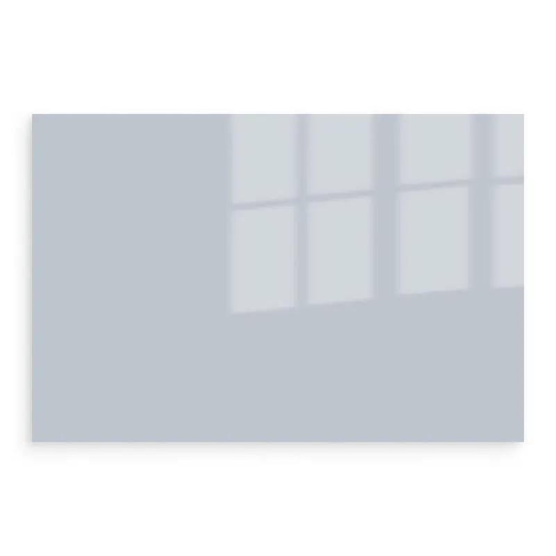 Küchenrückwand Glas Metallic Silver Hex Bcc6cc