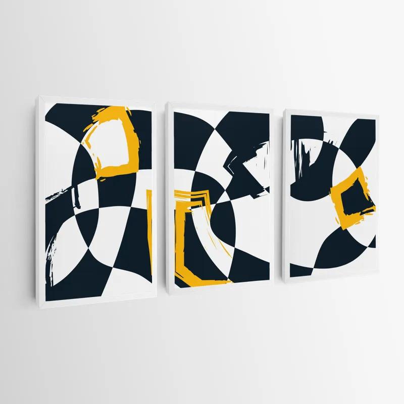 Mehrteiliges Leinwandbild Blacknd Whitert mockup 0