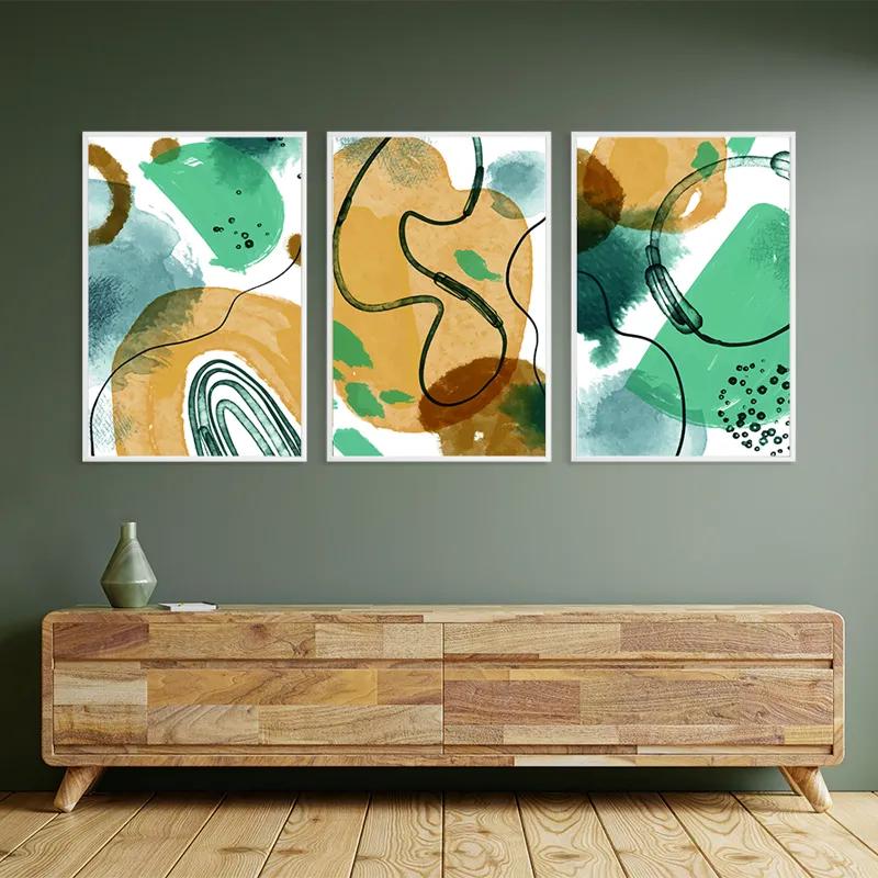 Mehrteiliges Leinwandbild Bluerown Set mockup 2