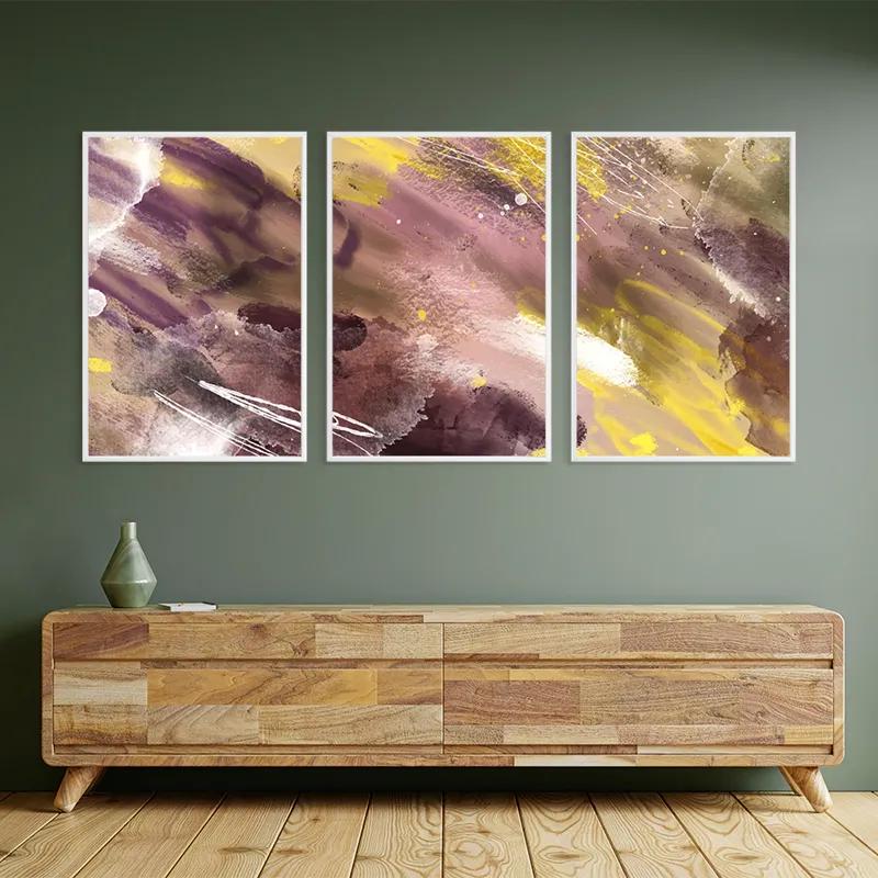 Mehrteiliges Leinwandbild Purple Set mockup 2