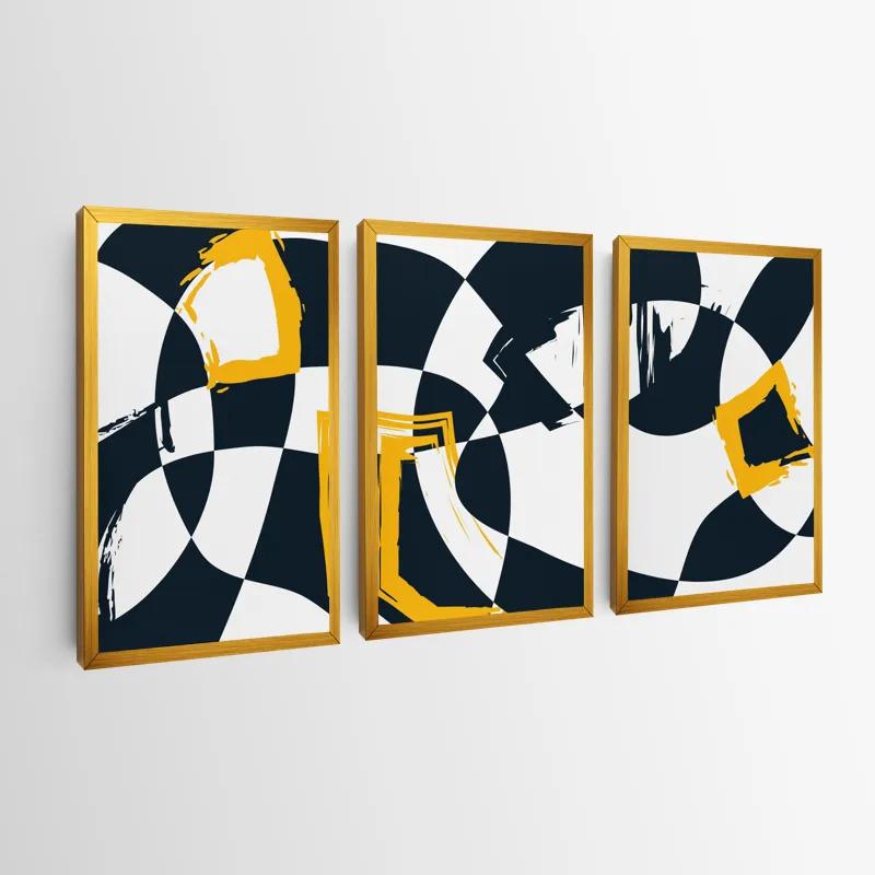 Mehrteiliges Leinwandbild Blacknd Whitert mockup 0