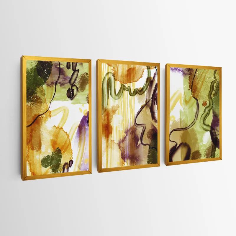 Mehrteiliges Leinwandbild Orange Purplert mockup 0