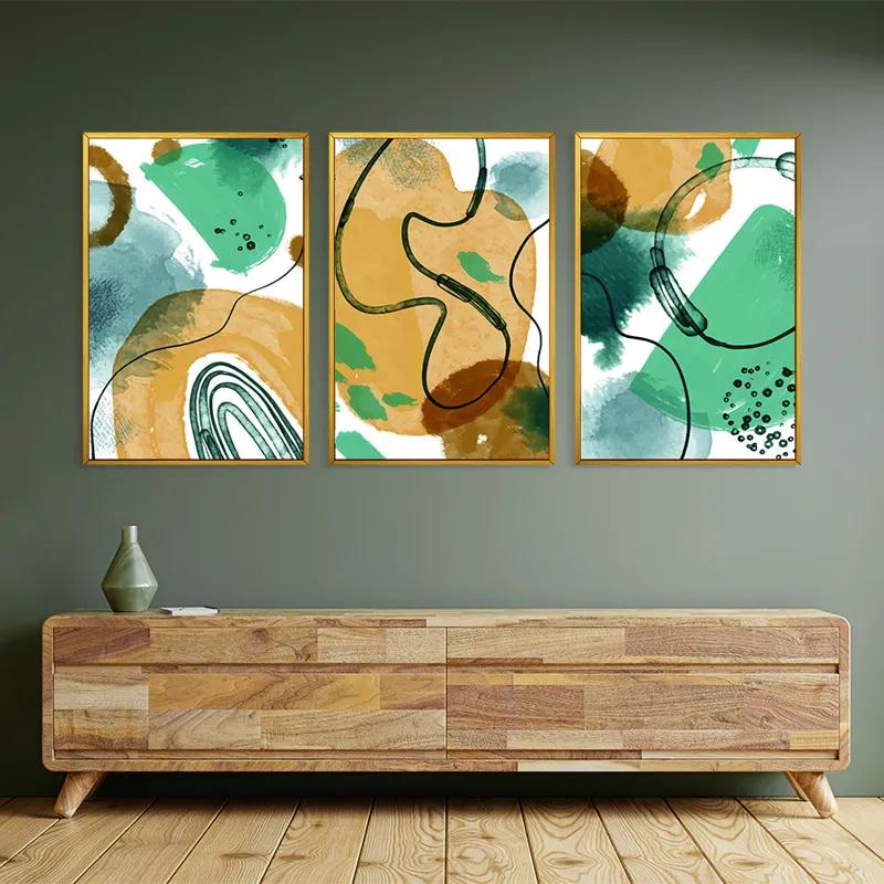 Mehrteiliges Leinwandbild Bluerown Set mockup 2