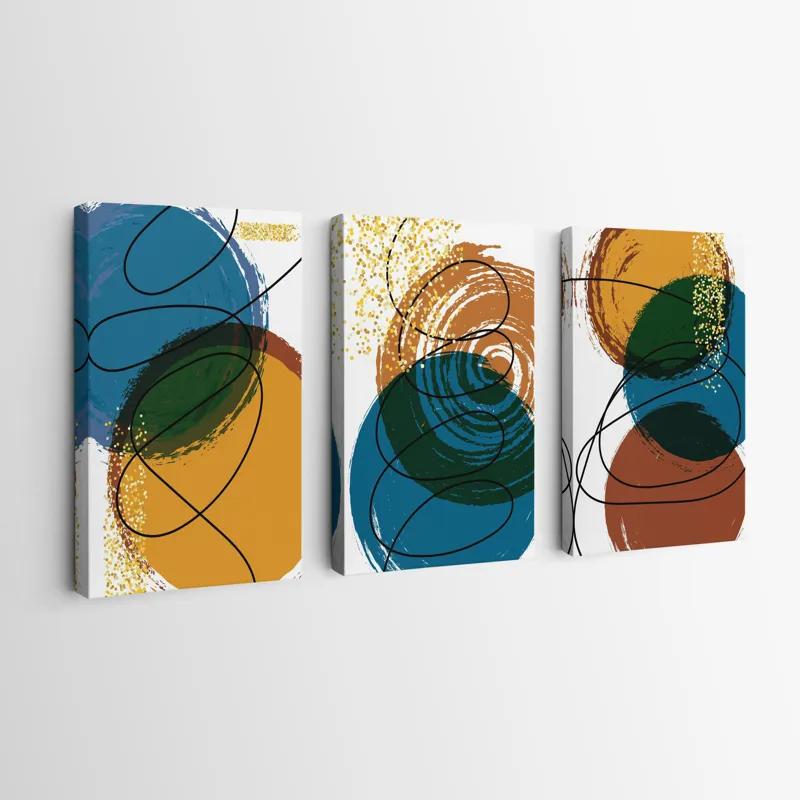 Mehrteiliges Leinwandbild Abstract Circles mockup 0