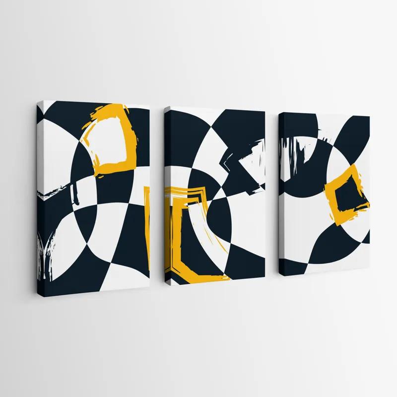 Mehrteiliges Leinwandbild Blacknd Whitert mockup 0