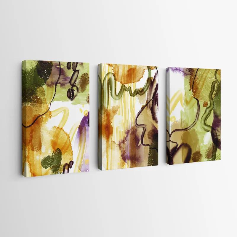 Mehrteiliges Leinwandbild Orange Purplert mockup 0