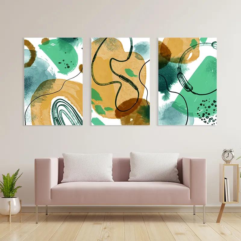 Mehrteiliges Leinwandbild Bluerown Set mockup 3