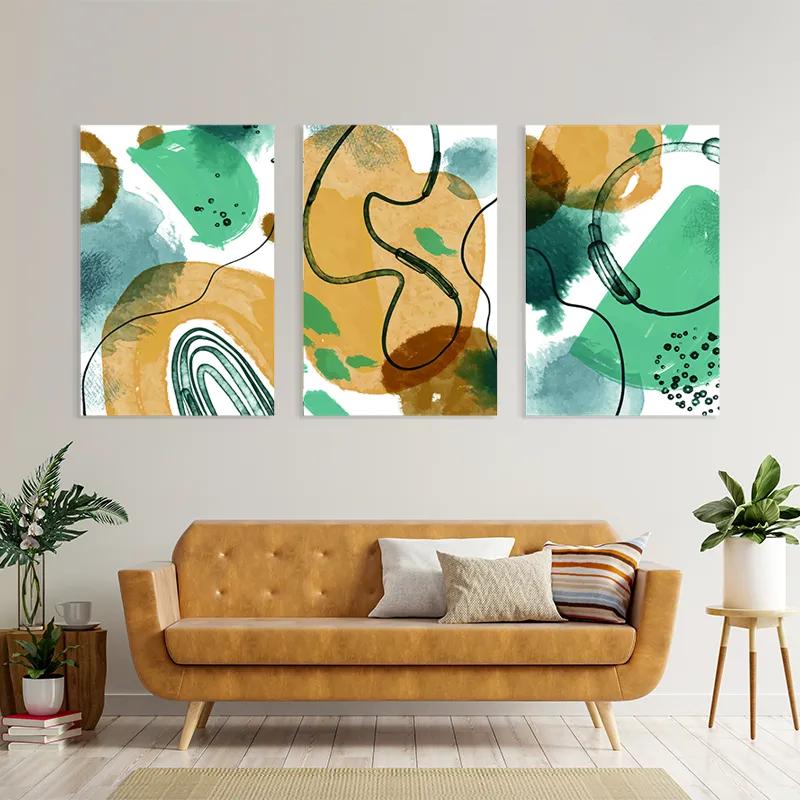 Mehrteiliges Leinwandbild Bluerown Set mockup 4