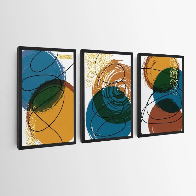 Mehrteiliges Leinwandbild Abstract Circles mockup 0