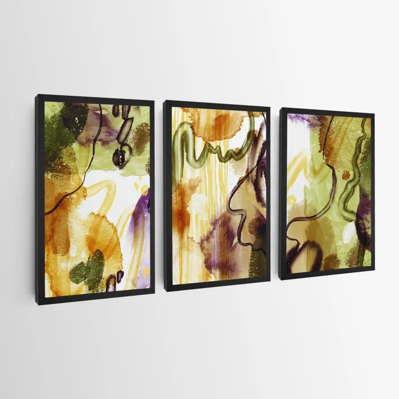 Mehrteiliges Leinwandbild Orange Purplert mockup 0