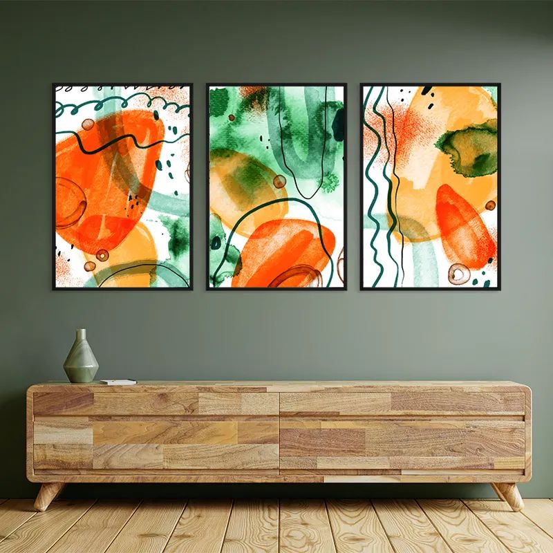 Orange Green Set mockup 2