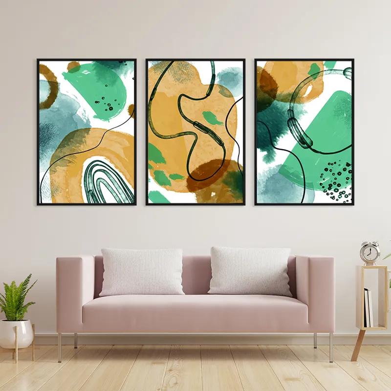 Mehrteiliges Leinwandbild Bluerown Set mockup 3