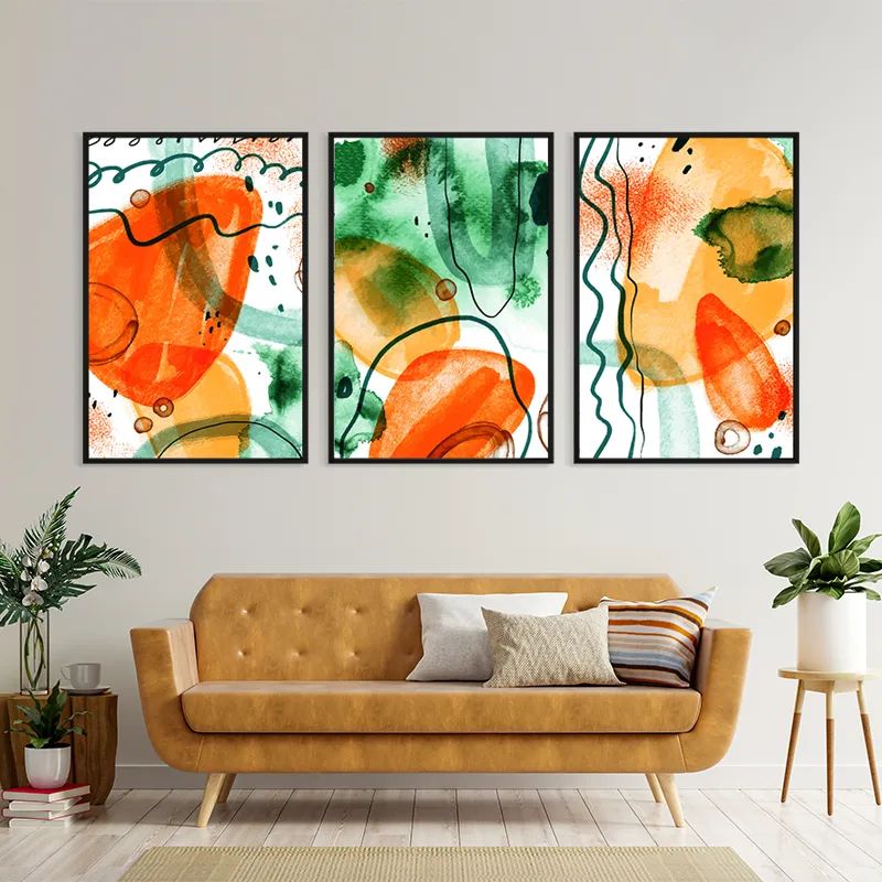 Orange Green Set mockup 4