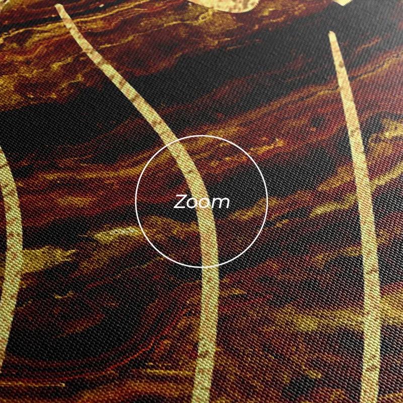 Mehrteiliges Leinwandbild Fire Leaves mockup 1