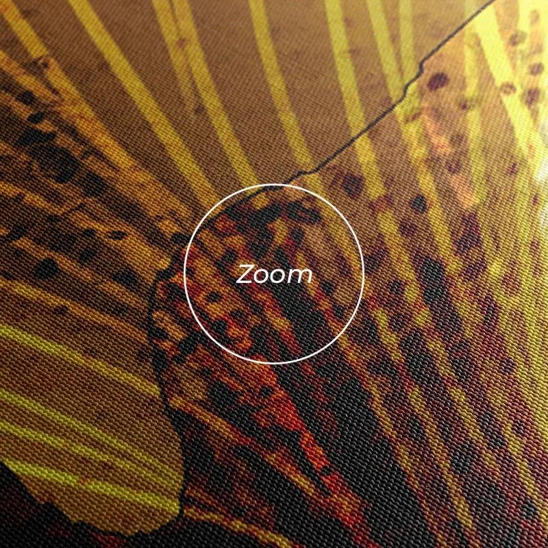 Mehrteiliges Leinwandbild Golden Feathers mockup 1