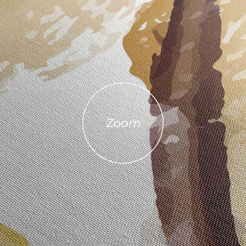 Mehrteiliges Leinwandbild Orange Purplert mockup 1