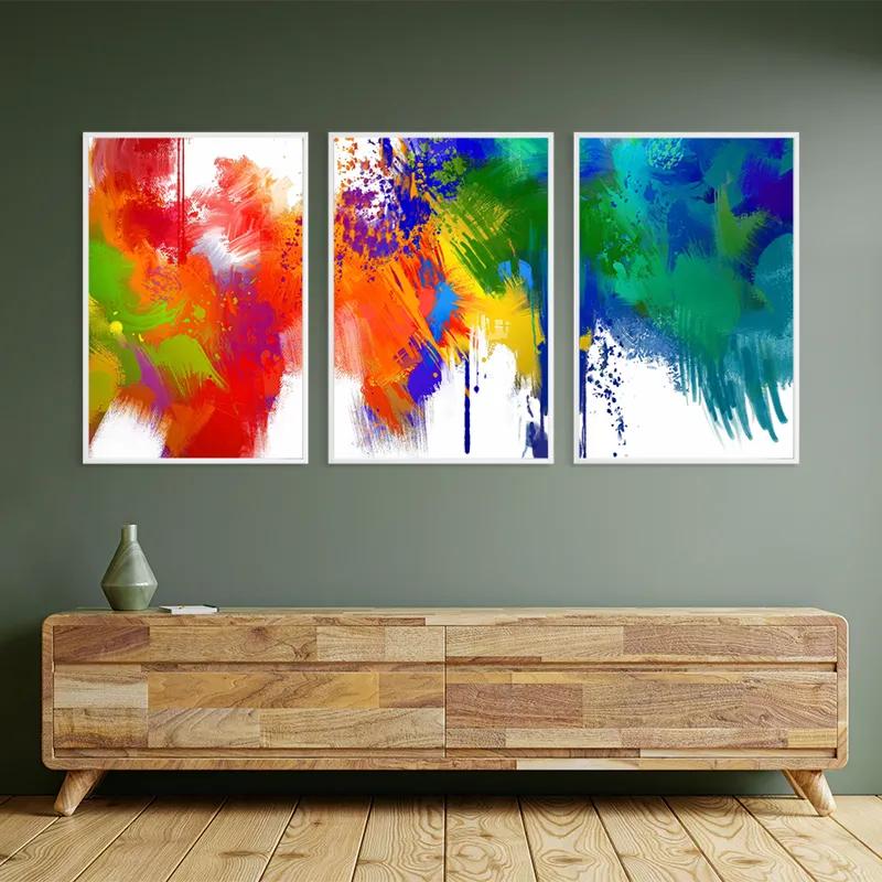 Mehrteiliges Leinwandbild Colorful Set mockup 2