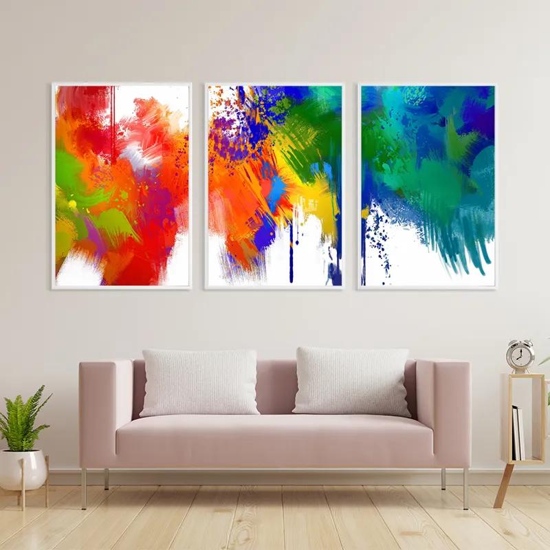 Mehrteiliges Leinwandbild Colorful Set mockup 3