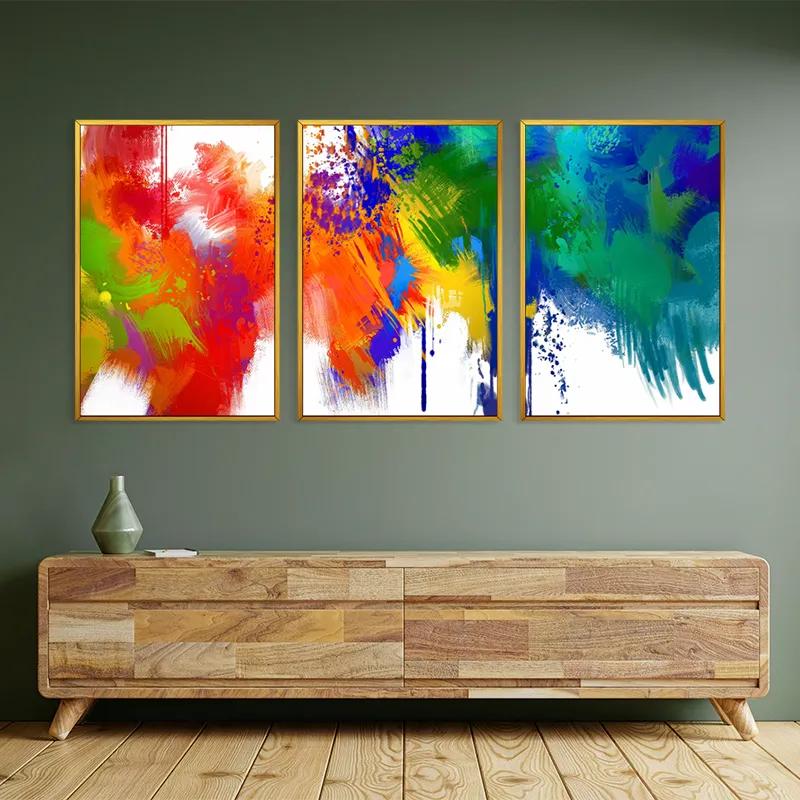 Mehrteiliges Leinwandbild Colorful Set mockup 2