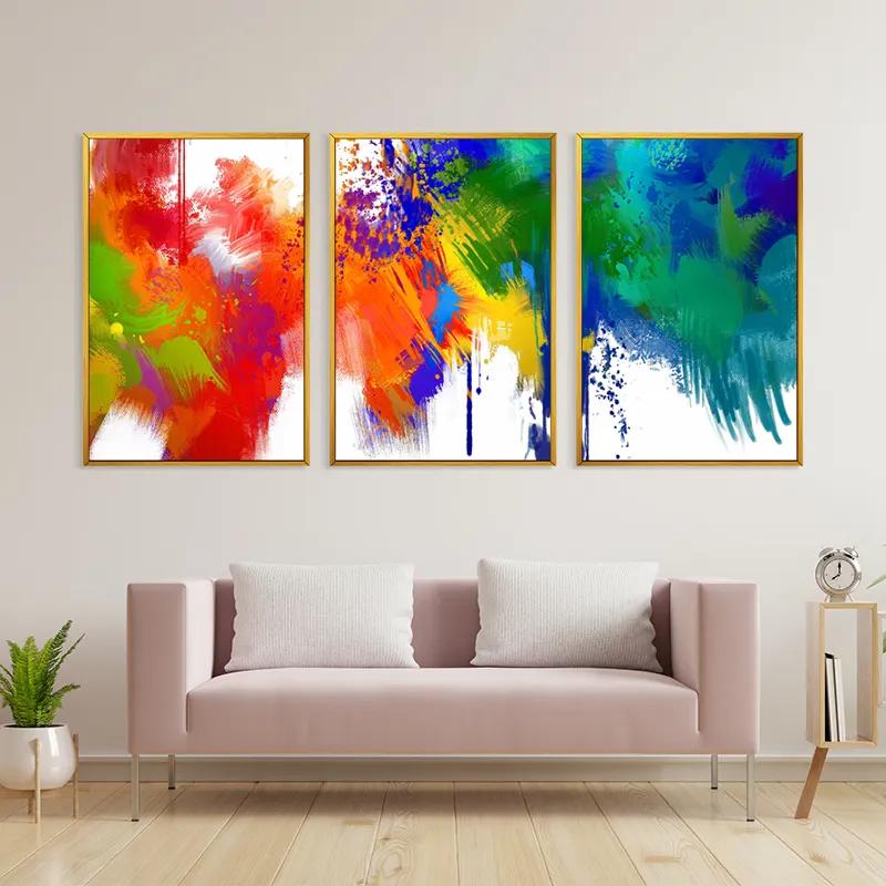 Mehrteiliges Leinwandbild Colorful Set mockup 3