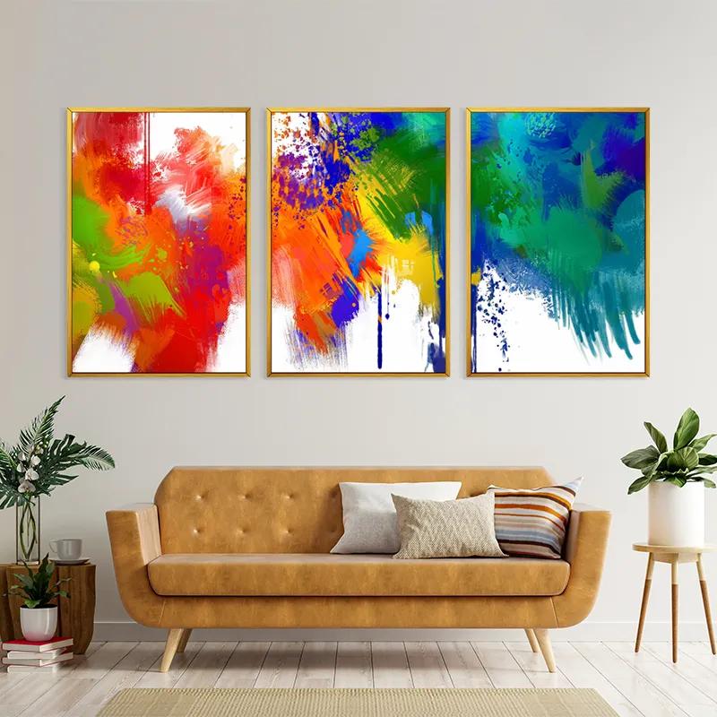 Mehrteiliges Leinwandbild Colorful Set mockup 4