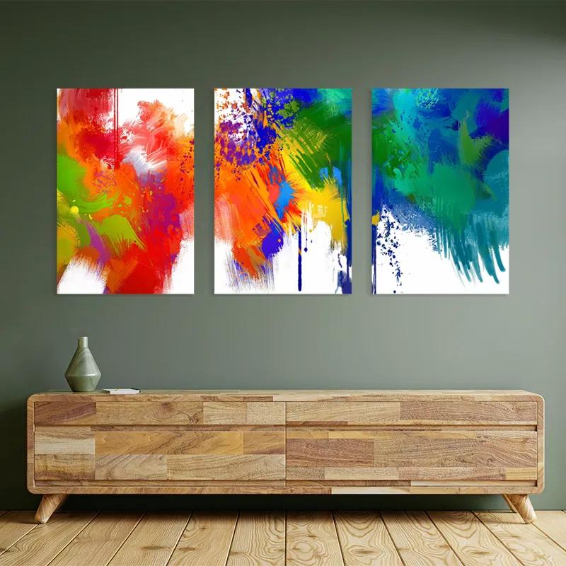 Mehrteiliges Leinwandbild Colorful Set mockup 2