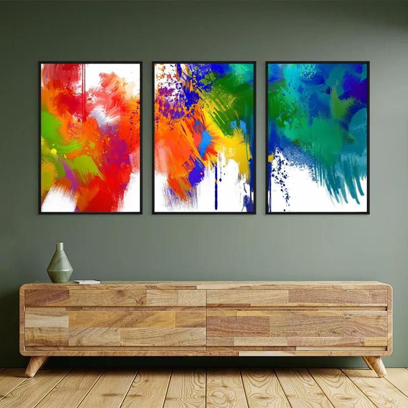 Mehrteiliges Leinwandbild Colorful Set mockup 2