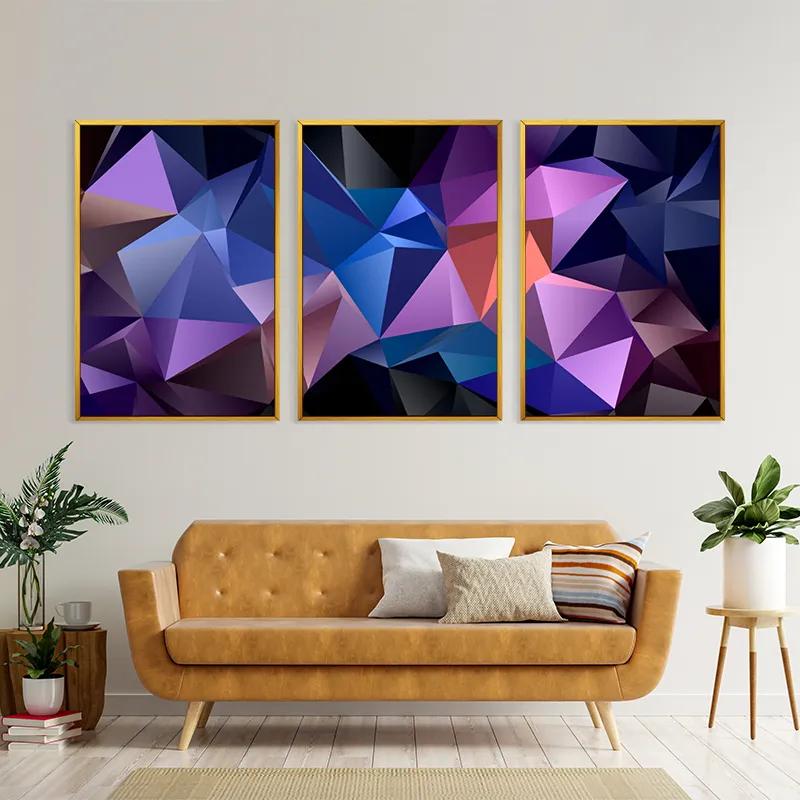 Mehrteiliges Leinwandbild Purple Shades mockup 4