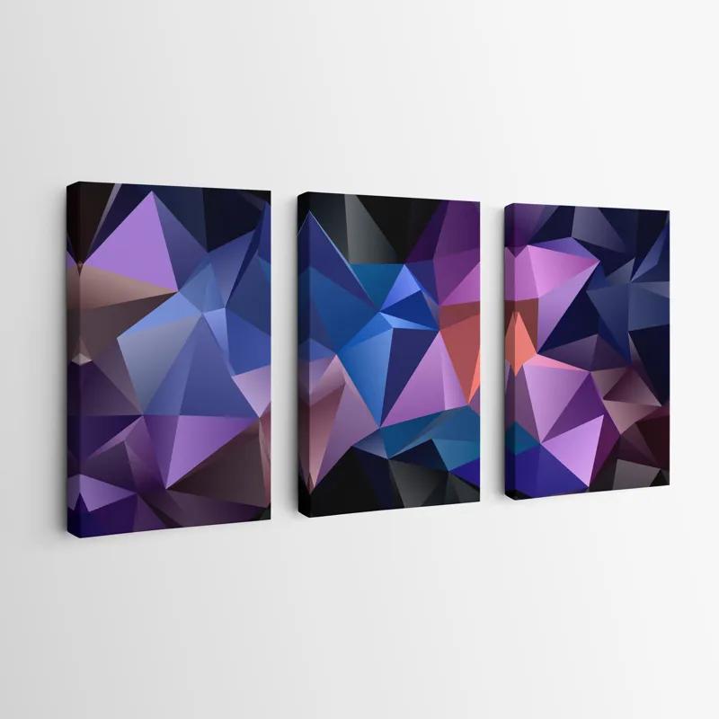 Mehrteiliges Leinwandbild Purple Shades mockup 0