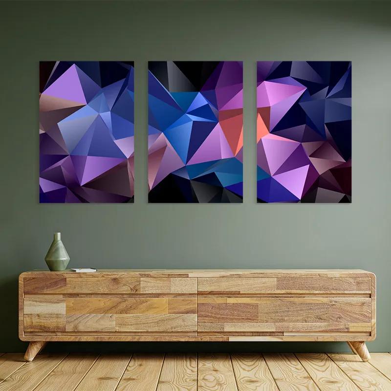 Mehrteiliges Leinwandbild Purple Shades mockup 2