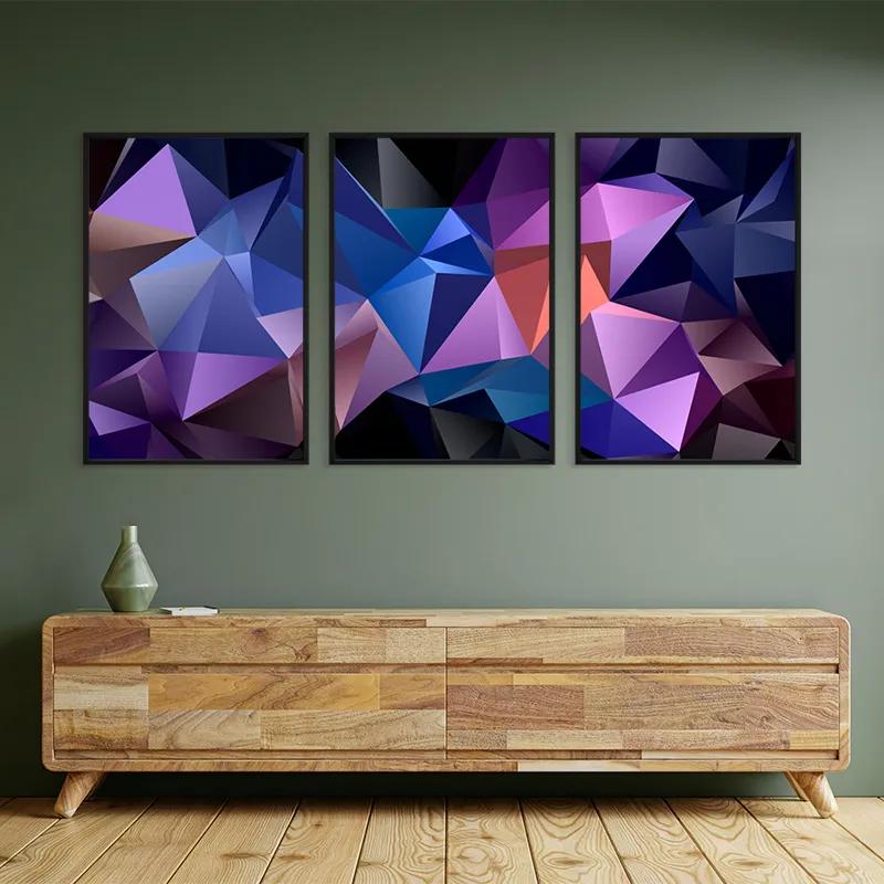 Mehrteiliges Leinwandbild Purple Shades mockup 2