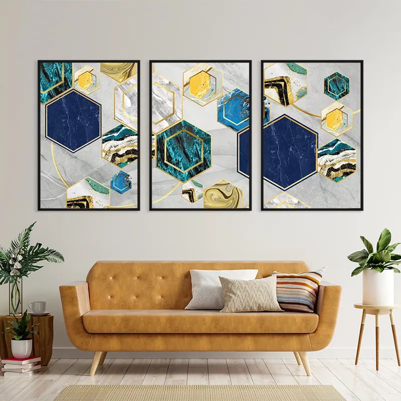 Marble Hexagon mockup 4