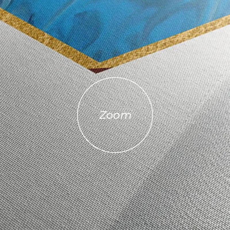 Mehrteiliges Leinwandbild Marble Hexagon mockup 1