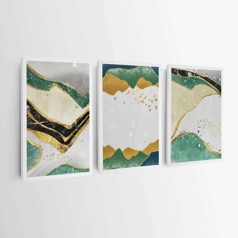 Mehrteiliges Leinwandbild Abstract Continent mockup 0