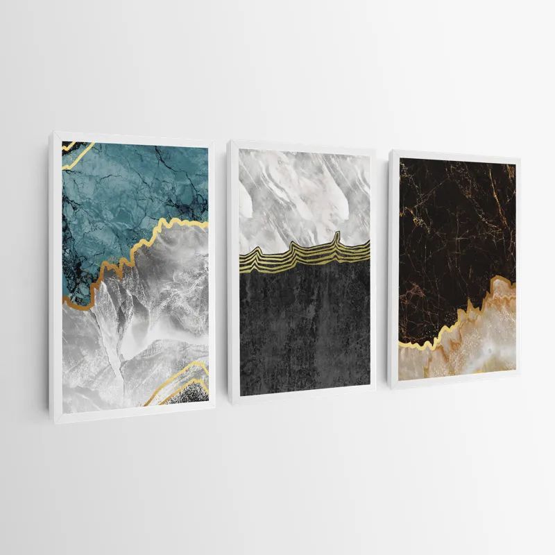 Abstract Silver Waves mockup 0