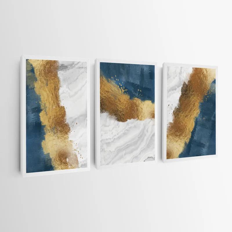 Mehrteiliges Leinwandbild Abstractluend White mockup 0