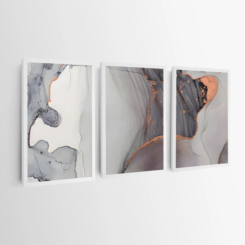 Mehrteiliges Leinwandbild Golden Pink mockup 0