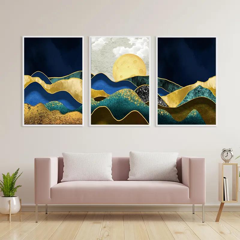 Mehrteiliges Leinwandbild Marble Mountains mockup 3