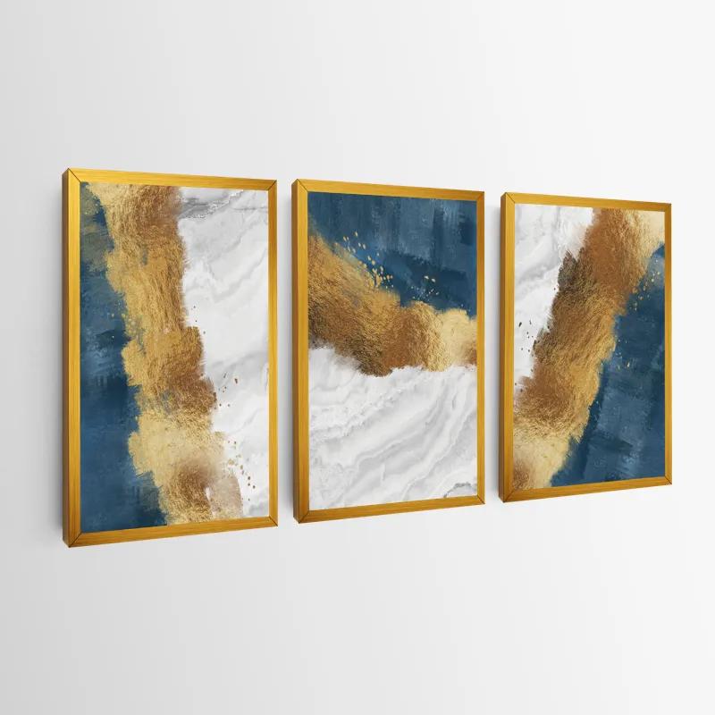 Mehrteiliges Leinwandbild Abstractluend White mockup 0