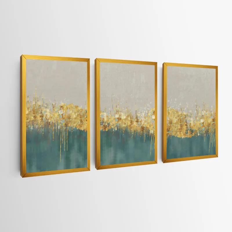 Mehrteiliges Leinwandbild Blue Contrast mockup 0