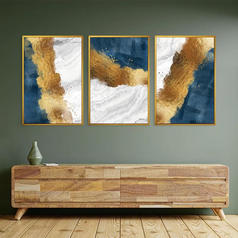 Mehrteiliges Leinwandbild Abstractluend White mockup 2