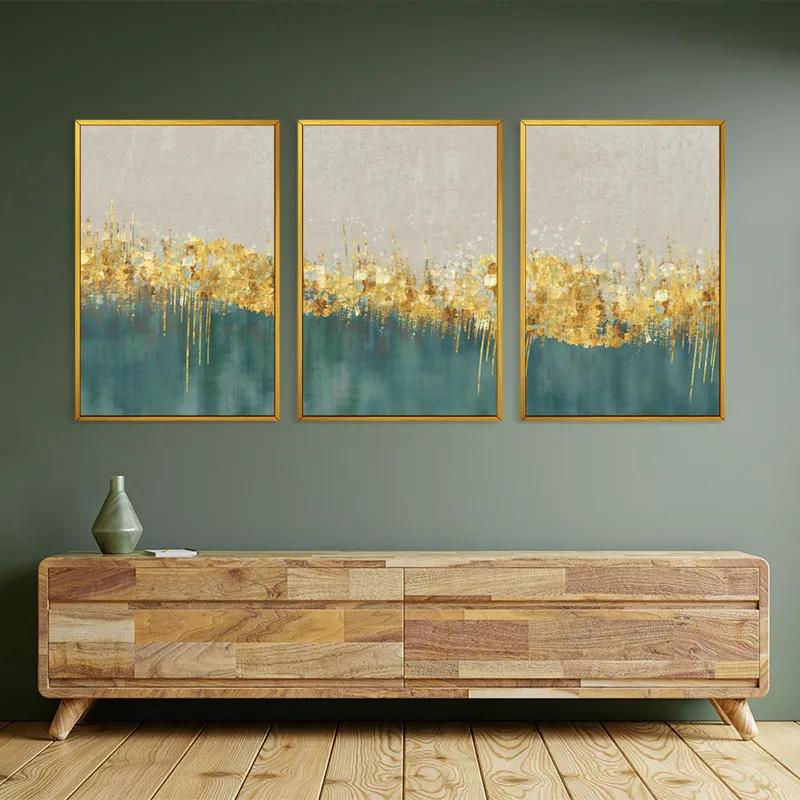 Mehrteiliges Leinwandbild Blue Contrast mockup 2